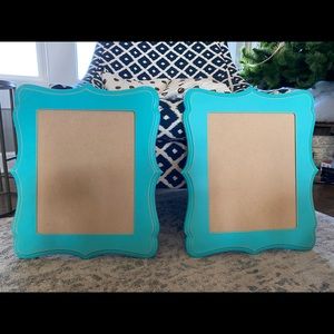Two Wood picture frames that hold 11X14 photo